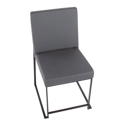 Strick & Bolton Forrest Black High Back Upholstered Dining Chair (Set of 2)