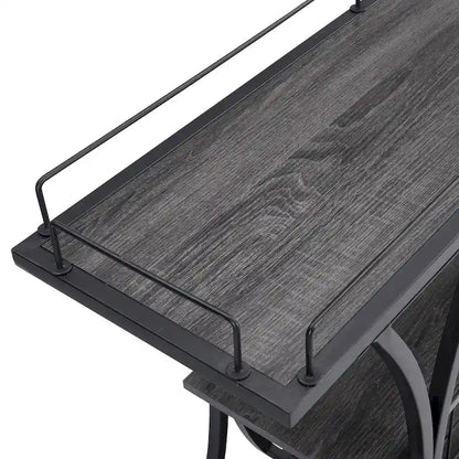 Industrial Bar Cart Kitchen Bar&Serving Cart for Home with Wheels