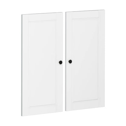 Palace Imports 100% Solid Wood Modular Kitchen Pantry Double Door Kit - Set of 2