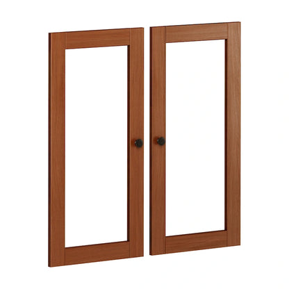 Palace Imports 100% Solid Wood Modular Kitchen Pantry Double Door Kit - Set of 2