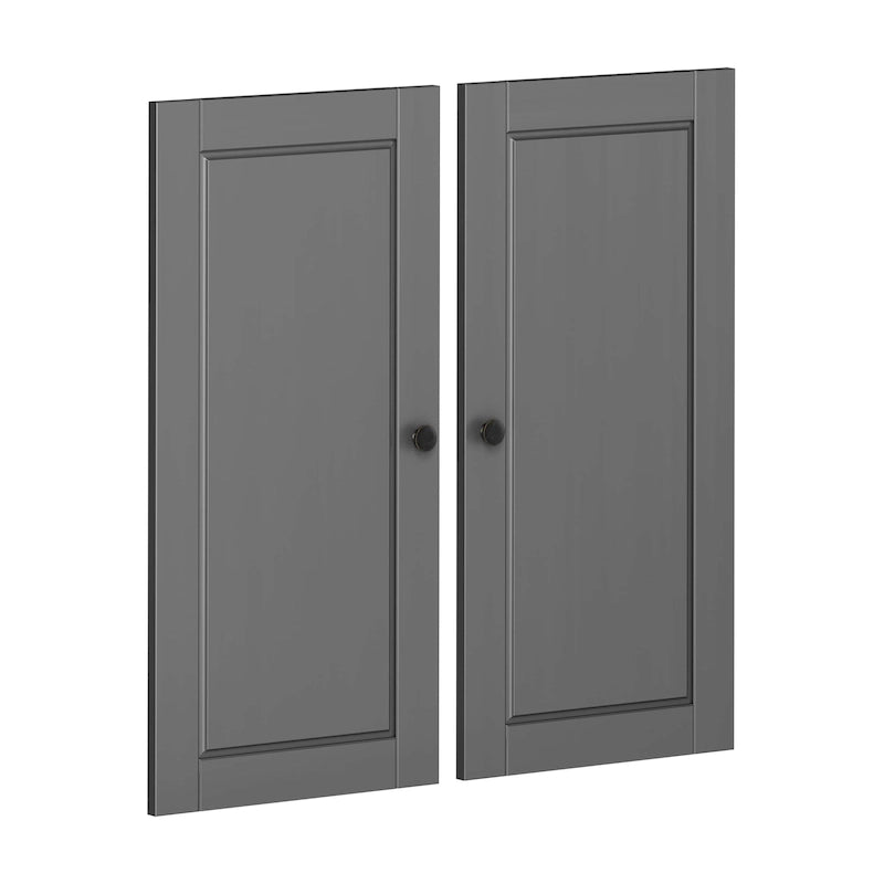 Palace Imports 100% Solid Wood Modular Kitchen Pantry Double Door Kit - Set of 2