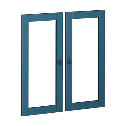 Palace Imports 100% Solid Wood Modular Kitchen Pantry Double Door Kit - Set of 2