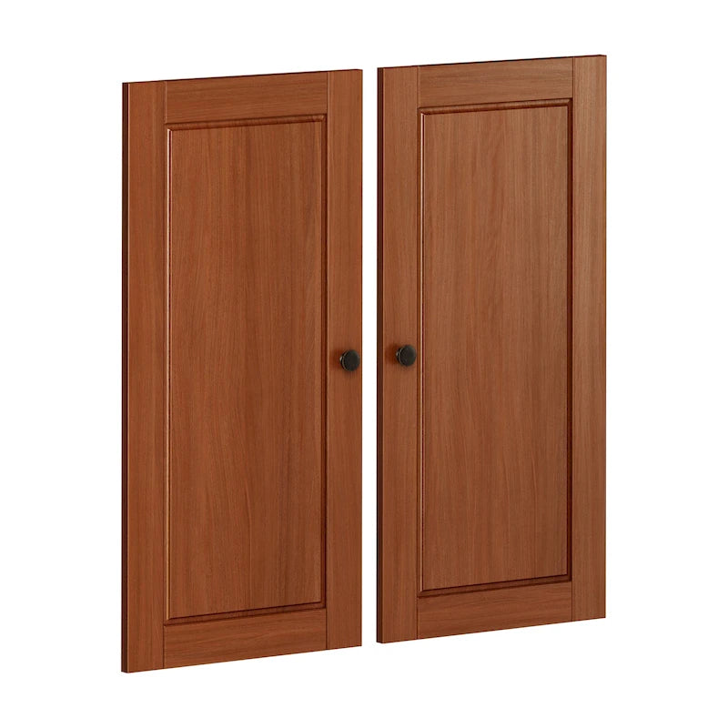 Palace Imports 100% Solid Wood Modular Kitchen Pantry Double Door Kit - Set of 2
