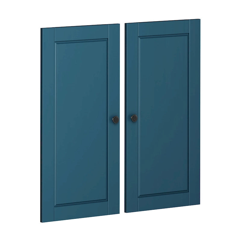 Palace Imports 100% Solid Wood Modular Kitchen Pantry Double Door Kit - Set of 2