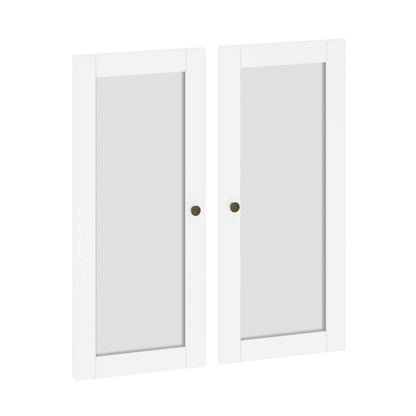 Palace Imports 100% Solid Wood Modular Kitchen Pantry Double Door Kit - Set of 2