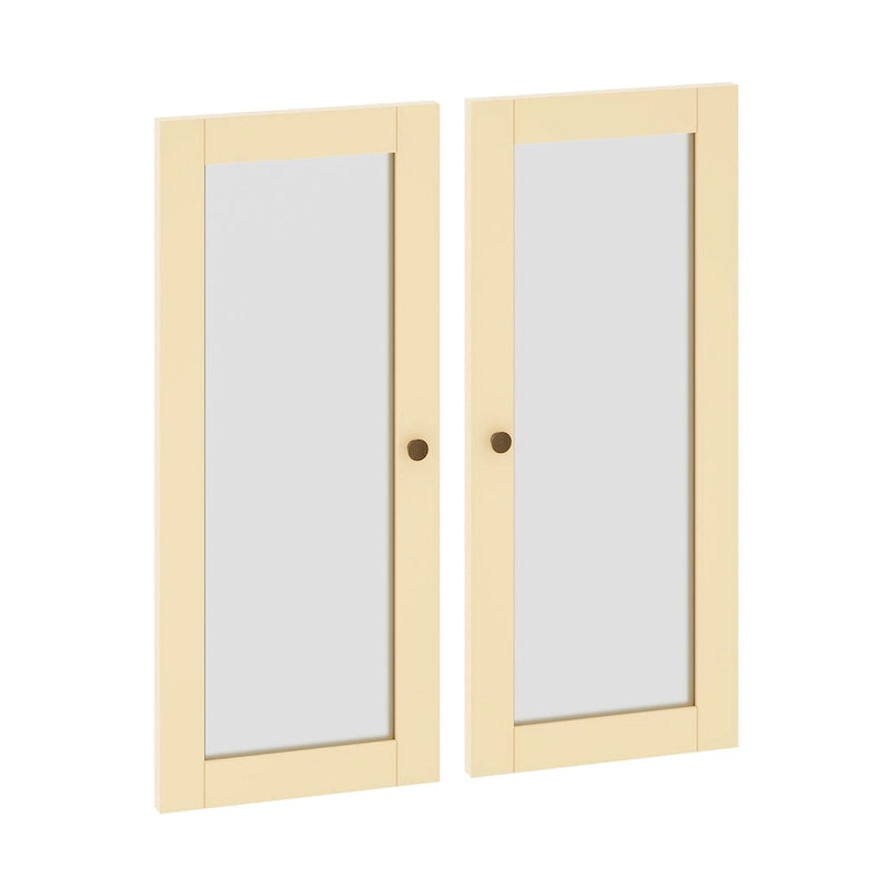 Palace Imports 100% Solid Wood Modular Kitchen Pantry Double Door Kit - Set of 2