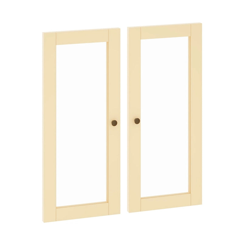 Palace Imports 100% Solid Wood Modular Kitchen Pantry Double Door Kit - Set of 2