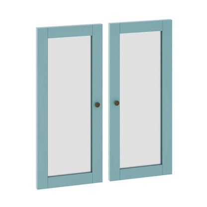 Palace Imports 100% Solid Wood Modular Kitchen Pantry Double Door Kit - Set of 2