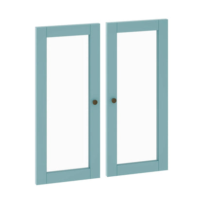 Palace Imports 100% Solid Wood Modular Kitchen Pantry Double Door Kit - Set of 2