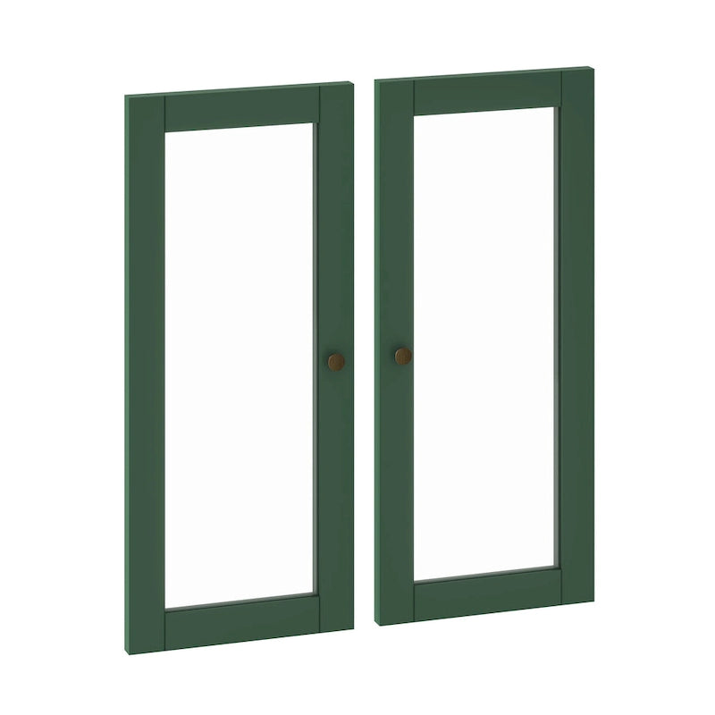 Palace Imports 100% Solid Wood Modular Kitchen Pantry Double Door Kit - Set of 2