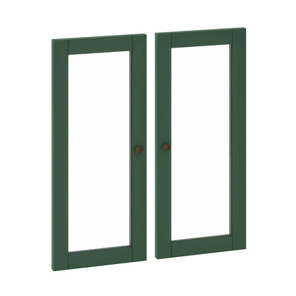 Palace Imports 100% Solid Wood Modular Kitchen Pantry Double Door Kit - Set of 2