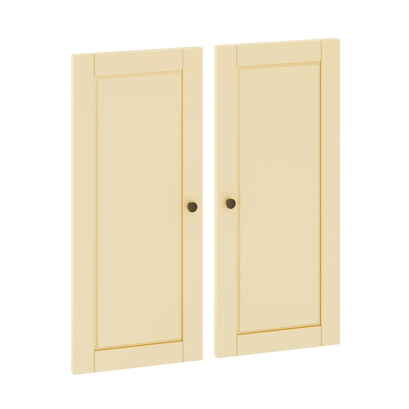 Palace Imports 100% Solid Wood Modular Kitchen Pantry Double Door Kit - Set of 2