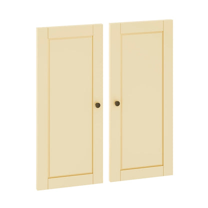 Palace Imports 100% Solid Wood Modular Kitchen Pantry Double Door Kit - Set of 2