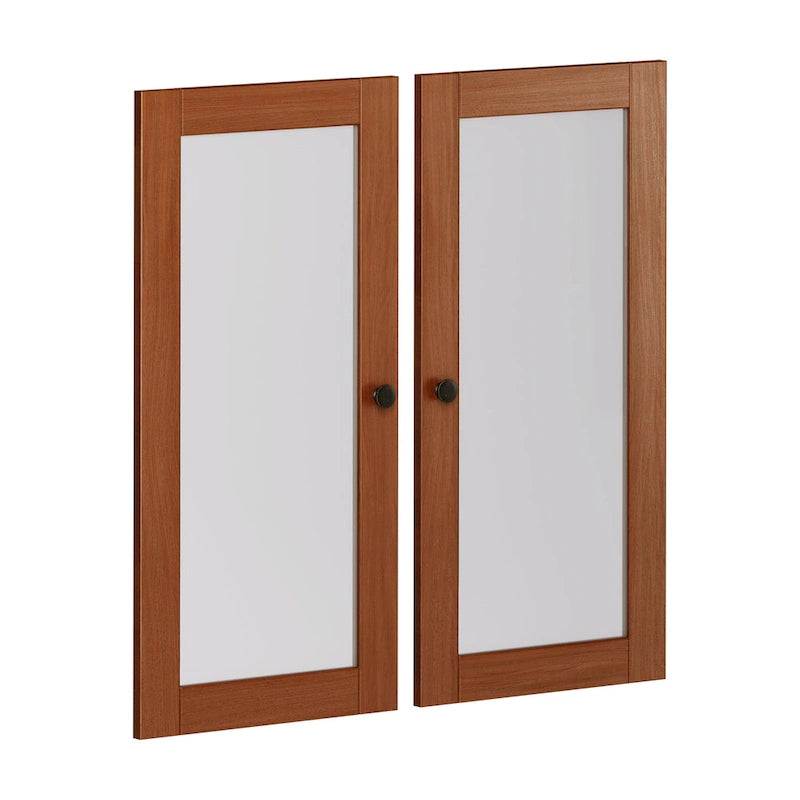Palace Imports 100% Solid Wood Modular Kitchen Pantry Double Door Kit - Set of 2