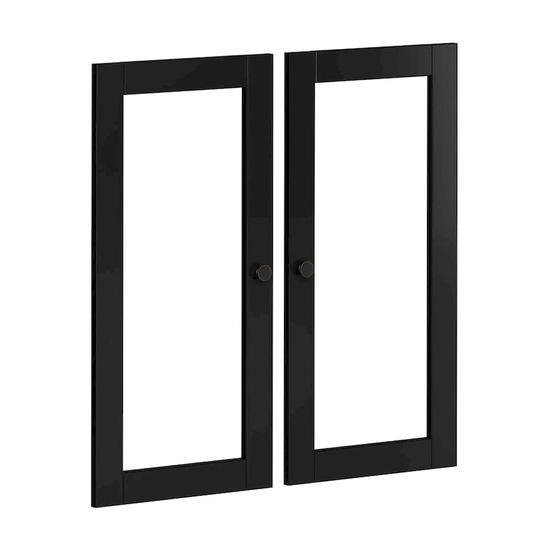 Palace Imports 100% Solid Wood Modular Kitchen Pantry Double Door Kit - Set of 2