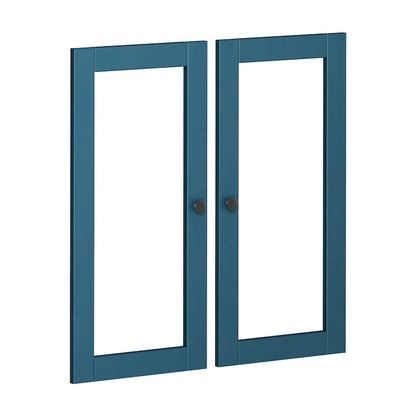 Palace Imports 100% Solid Wood Modular Kitchen Pantry Double Door Kit - Set of 2