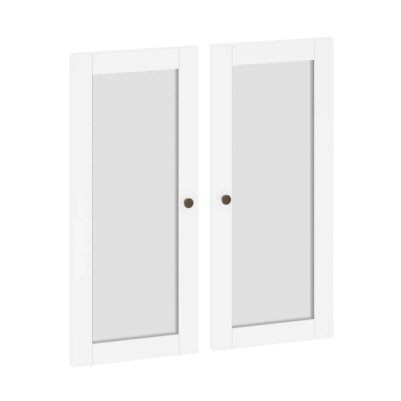 Palace Imports 100% Solid Wood Modular Kitchen Pantry Double Door Kit - Set of 2