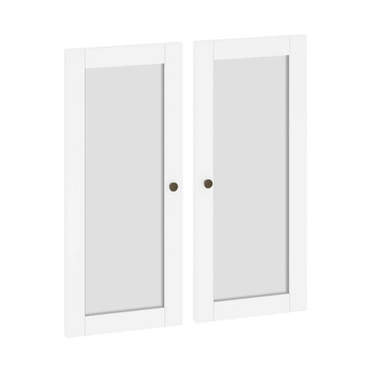 Palace Imports 100% Solid Wood Modular Kitchen Pantry Double Door Kit - Set of 2