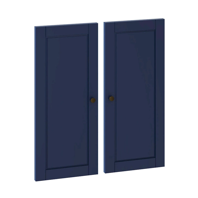 Palace Imports 100% Solid Wood Modular Kitchen Pantry Double Door Kit - Set of 2