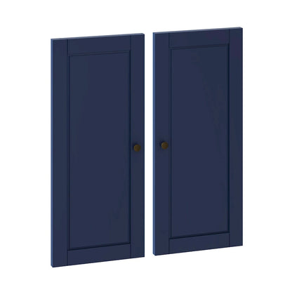 Palace Imports 100% Solid Wood Modular Kitchen Pantry Double Door Kit - Set of 2