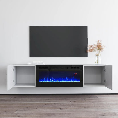 London BL-EF Electric Fireplace 63 TV Stand
