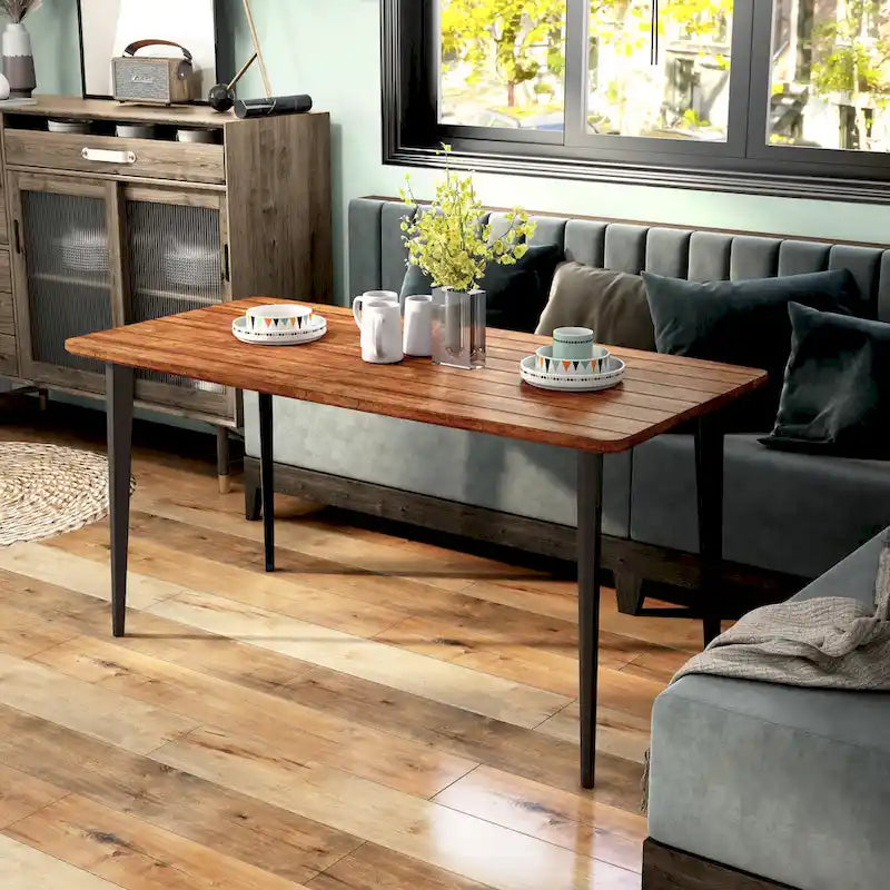 Furniture of America Tommie Mid-century Modern 60-inch Dining Table