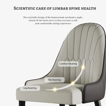 Dining Chair Modern Accent Chairs Faux Leather Side Chairs (Set of 4)