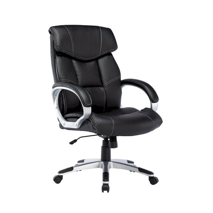 Porthos Home Novak Executive Office Chair, PU Leather, Roller Wheels