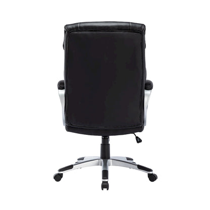Porthos Home Novak Executive Office Chair, PU Leather, Roller Wheels