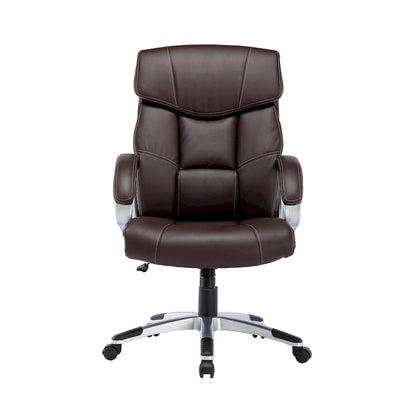 Porthos Home Novak Executive Office Chair, PU Leather, Roller Wheels