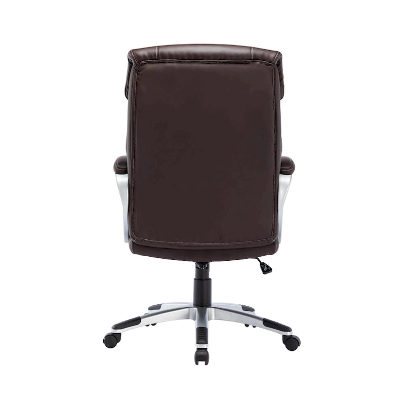 Porthos Home Novak Executive Office Chair, PU Leather, Roller Wheels