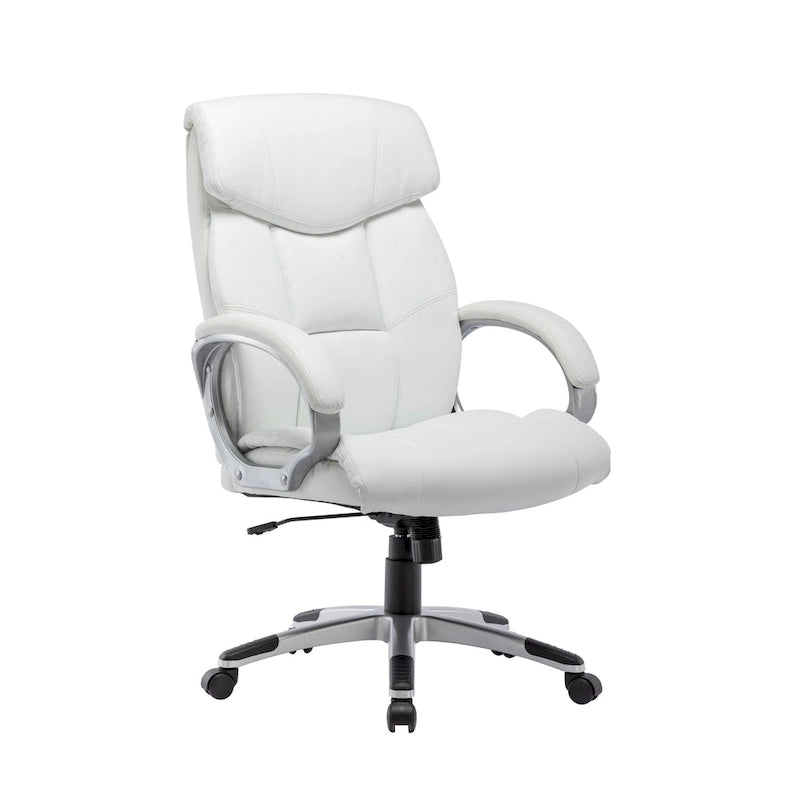 Porthos Home Novak Executive Office Chair, PU Leather, Roller Wheels