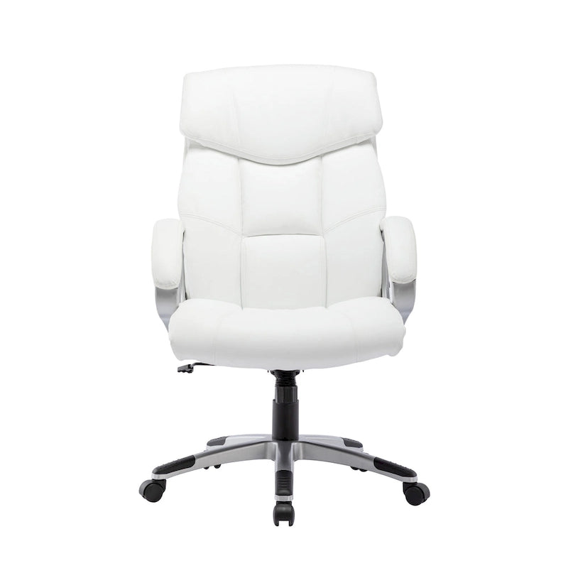 Porthos Home Novak Executive Office Chair, PU Leather, Roller Wheels