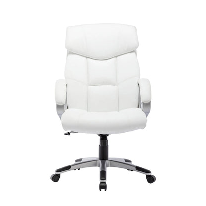 Porthos Home Novak Executive Office Chair, PU Leather, Roller Wheels