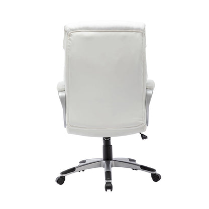 Porthos Home Novak Executive Office Chair, PU Leather, Roller Wheels