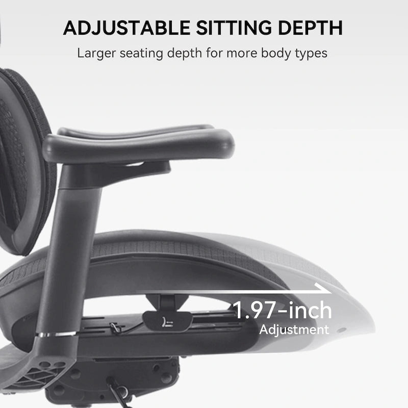 SIHOO Doro S100 Ergonomic Mesh Office Chair with Adjustable seat depth - 74*70*127