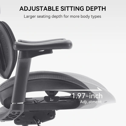 SIHOO Doro S100 Ergonomic Mesh Office Chair with Adjustable seat depth - 74*70*127
