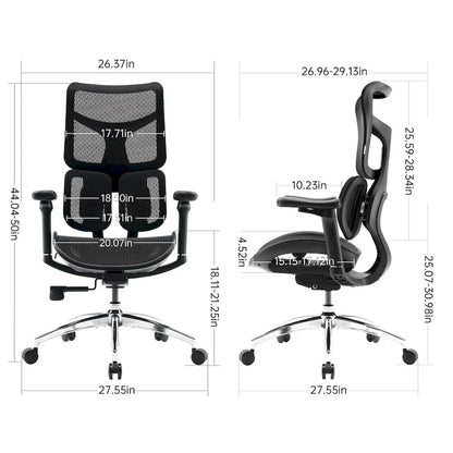 SIHOO Doro S100 Ergonomic Mesh Office Chair with Adjustable seat depth - 74*70*127