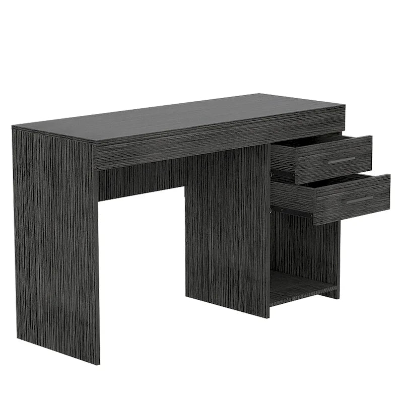 FM Furniture Austin Writing Computer Desk with Two Drawers and One Cabinet