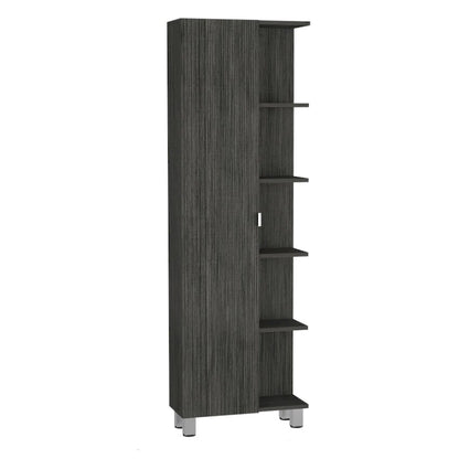 Mirror Linen Cabinet with 4Interior Shelves and 5 External Shelves