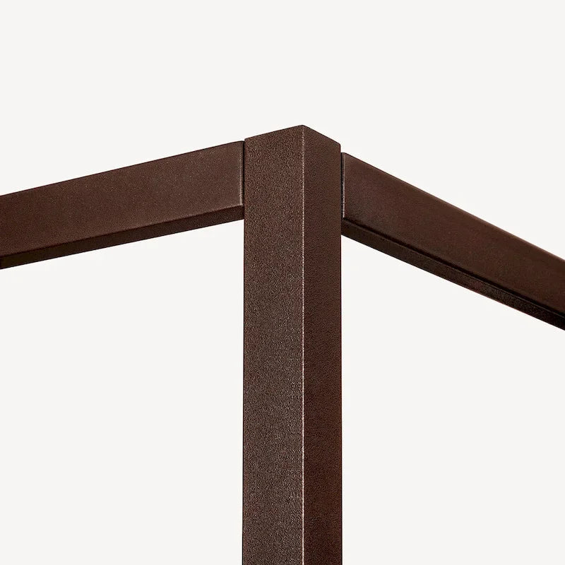 Pelican Canopy Platform Bed - Pearl White - Queen