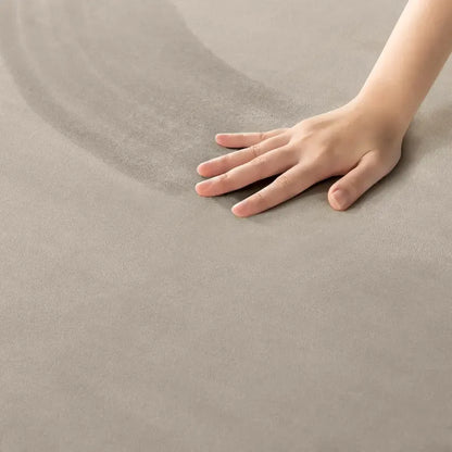 Priage by ZINUS Latte Velvet Upholstered Platform Bed Frame with Split Headboard