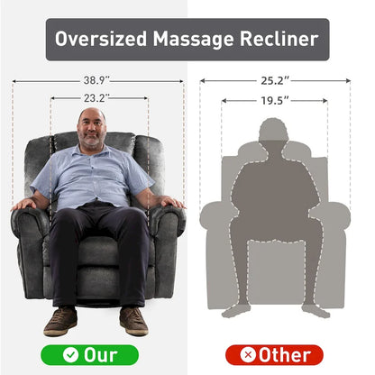 Swivel Rocker Recliners Rocking Swivel Recliner Chair With Massage And Heat With Side Pockets