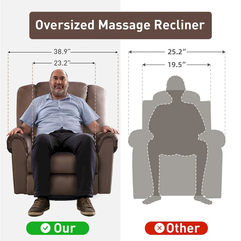 Swivel Rocker Recliners Rocking Swivel Recliner Chair With Massage And Heat With Side Pockets