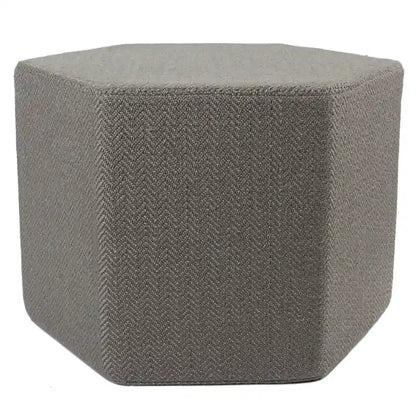 Rhodes Solid Gray Pouf/ Floor Pillow