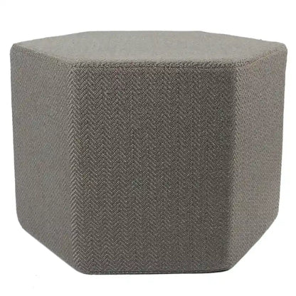 Rhodes Solid Gray Pouf/ Floor Pillow