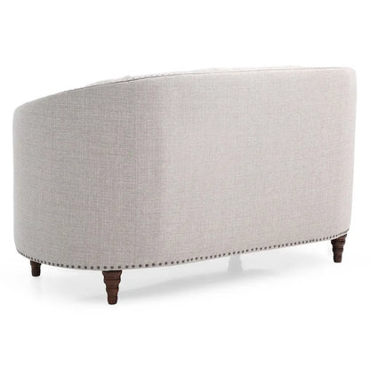 Charleston Tufted Fabric Loveseat