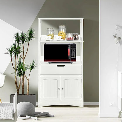 Bathroom Storage Cabinet with Drawer and 2 Open Shelves