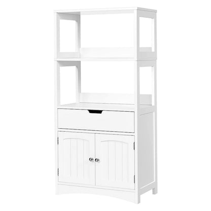 Bathroom Storage Cabinet with Drawer and 2 Open Shelves