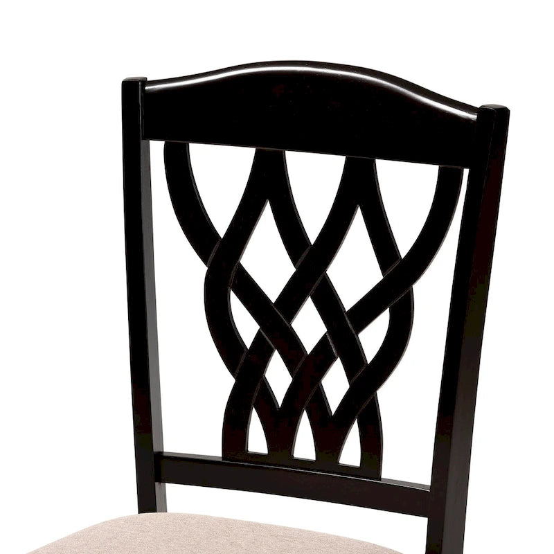 Salem Modern and Contemporary Wood 7-Piece Dining Set